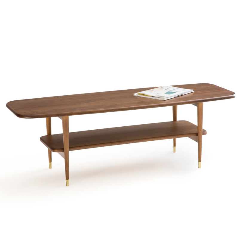 Кофейный стол Truls Coffee table Орех Латунь Кофейный стол Truls Coffee table Орех Латунь в Тюмени | Loft Concept