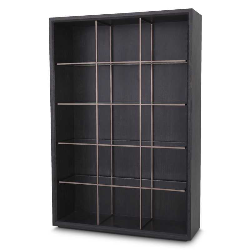 Стеллаж Eichholtz CABINET HENNESSEY Темный дуб Бронза Стеллаж Eichholtz CABINET HENNESSEY Темный дуб Бронза в Тюмени | Loft Concept