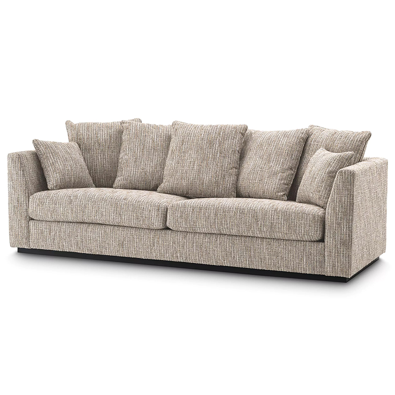 Диван Eichholtz Sofa Taylor Mademoiselle Beige Черный Бежево-серый Диван Eichholtz Sofa Taylor Mademoiselle Beige Черный Бежево-серый в Тюмени | Loft Concept