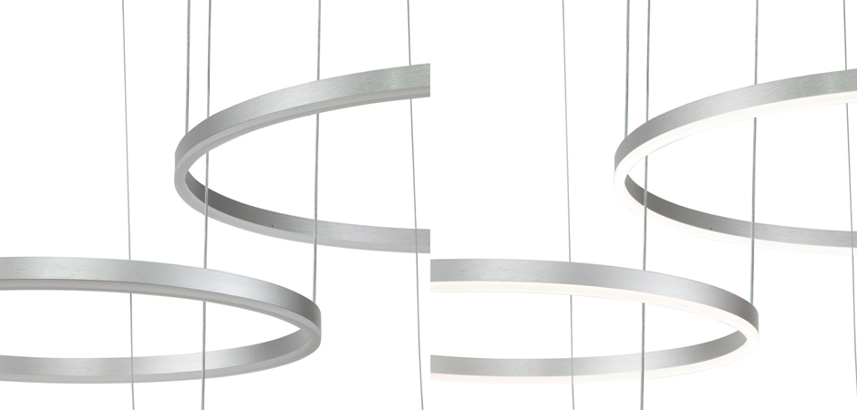 Подвесной светильник Neo Circles Triple Silver Подвесной светильник Neo Circles Triple Silver - Loft-Concept в Тюмени