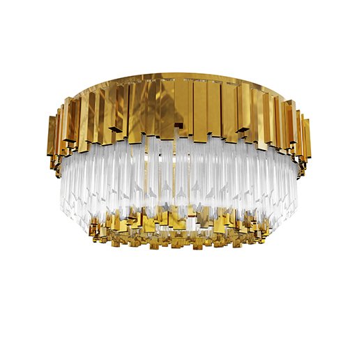 Люстра потолочная Luxxu Empire Plafond Глянцевое золото Прозрачное Стекло Люстра потолочная Luxxu Empire Plafond Глянцевое золото Прозрачное Стекло в Тюмени | Loft Concept