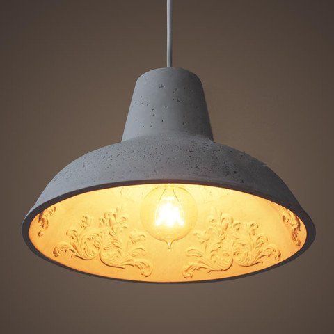 Подвесной светильник Art Gypsum Pendant Белый Серый Подвесной светильник Art Gypsum Pendant Белый Серый в Тюмени | Loft Concept