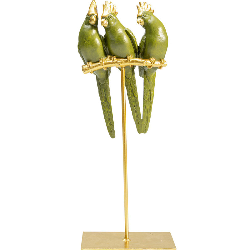 Статуэтка Three Green Parrots Зеленый Статуэтка Three Green Parrots Зеленый в Тюмени | Loft Concept