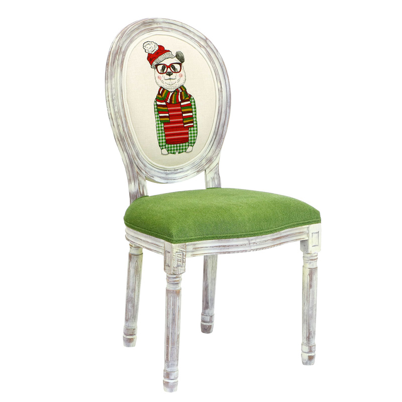 Стул French chair Polar Bear Белый Зеленый Стул French chair Polar Bear Белый Зеленый в Тюмени | Loft Concept