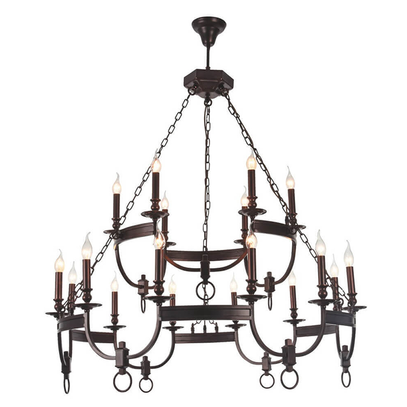 Люстра Claudette Chandelier 18 Коричневый Люстра Claudette Chandelier 18 Коричневый в Тюмени | Loft Concept