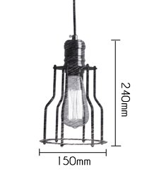 Подвесной светильник Loft Industrial Cage Filament Pendant Подвесной светильник Loft Industrial Cage Filament Pendant в Тюмени