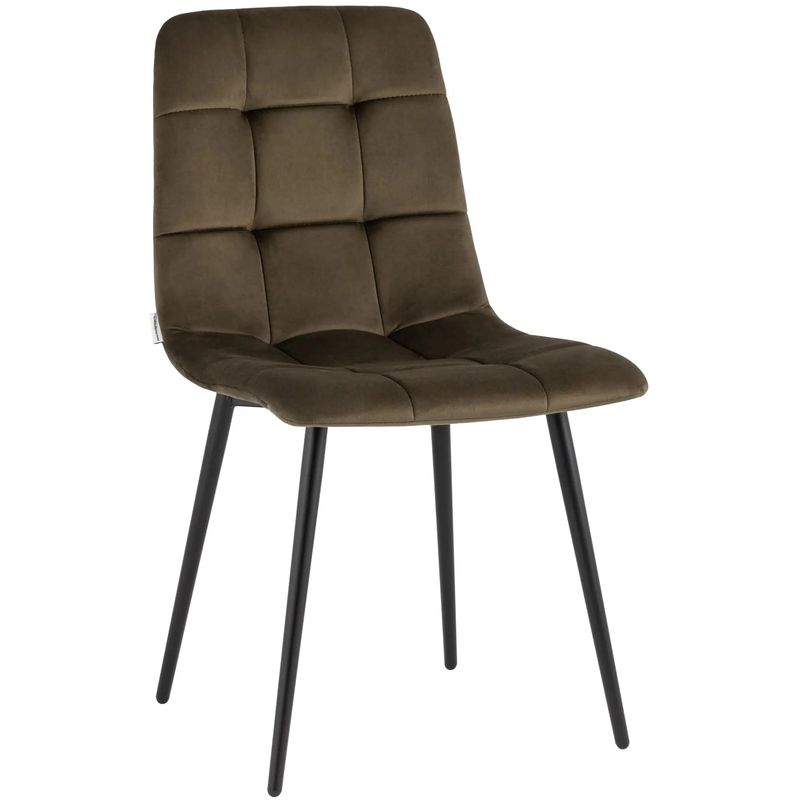 Стул NANCY Chair Коричневый Велюр Коричневый Черный Стул NANCY Chair Коричневый Велюр Коричневый Черный в Тюмени | Loft Concept