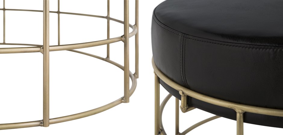Пуф Cage Rods Gold 80 Пуф Cage Rods Gold 80 - Loft-Concept в Тюмени