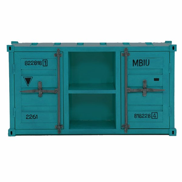 ТВ тумба Морской контейнер Loft TV container turquoise Бирюзовый ТВ тумба Морской контейнер Loft TV container turquoise Бирюзовый в Тюмени | Loft Concept