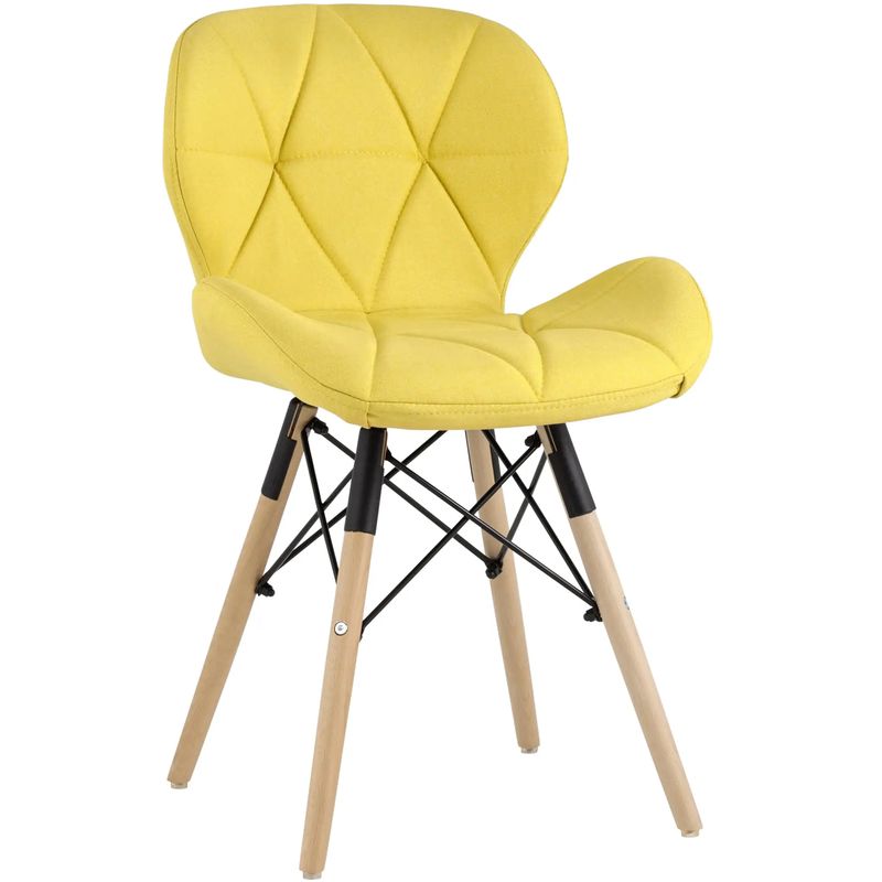 Стул Jeroen Chair Рогожка Желтый Цвет Желтый Древесина Черный Стул Jeroen Chair Рогожка Желтый Цвет Желтый Древесина Черный в Тюмени | Loft Concept