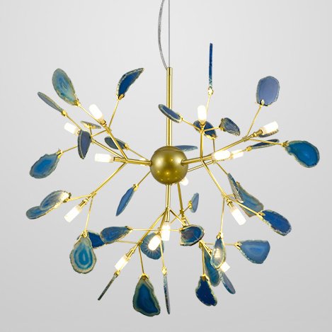 Люстра Agate Feathers Глянцевое золото Люстра Agate Feathers Глянцевое золото в Тюмени | Loft Concept