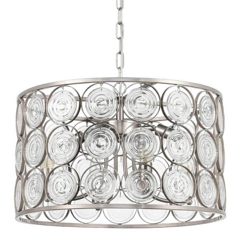 Люстра Edalina Chandelier nickel satin 50 Прозрачный (Transparent) Никель Сатин Люстра Edalina Chandelier nickel satin 50 Прозрачный (Transparent) Никель Сатин в Тюмени | Loft Concept