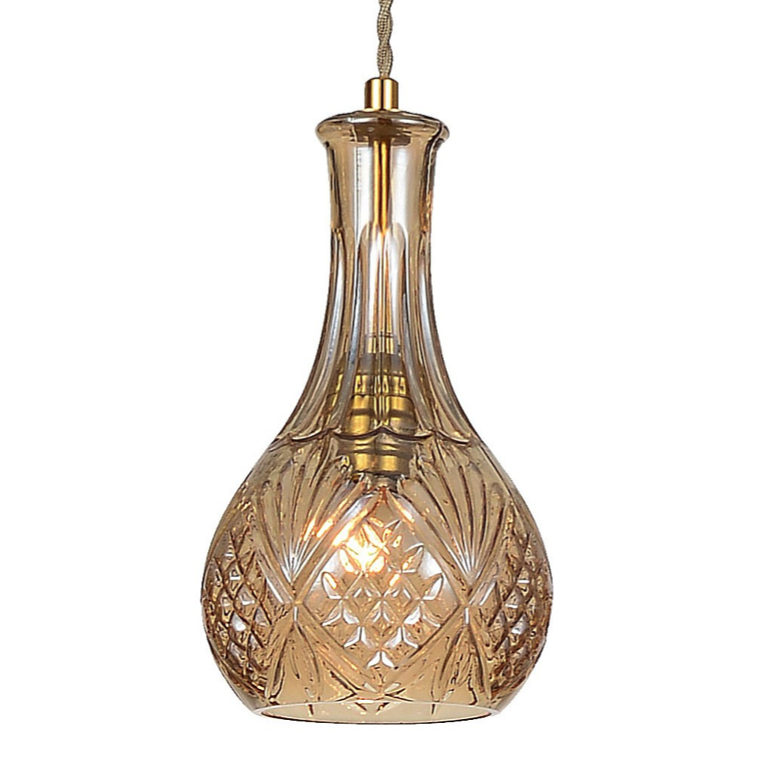 Подвесной светильник lee broom DECANTERLIGHT pendant III Amber Золотой Янтарь (Amber) в Тюмени | Loft Concept 