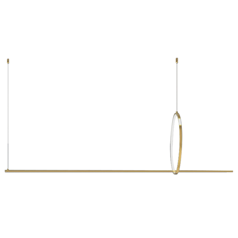 Дизайнерский Подвесной Светильник Ursa Geometric Ring Lamp 1 кольцо Золотой Дизайнерский Подвесной Светильник Ursa Geometric Ring Lamp 1 кольцо Золотой в Тюмени | Loft Concept