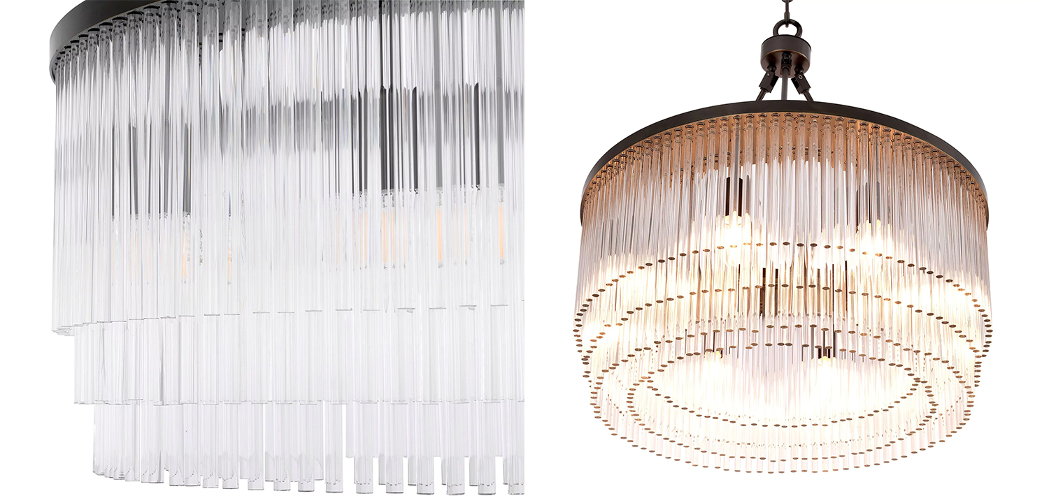 Люстра Eichholtz Chandelier Hector S Bronze - фото