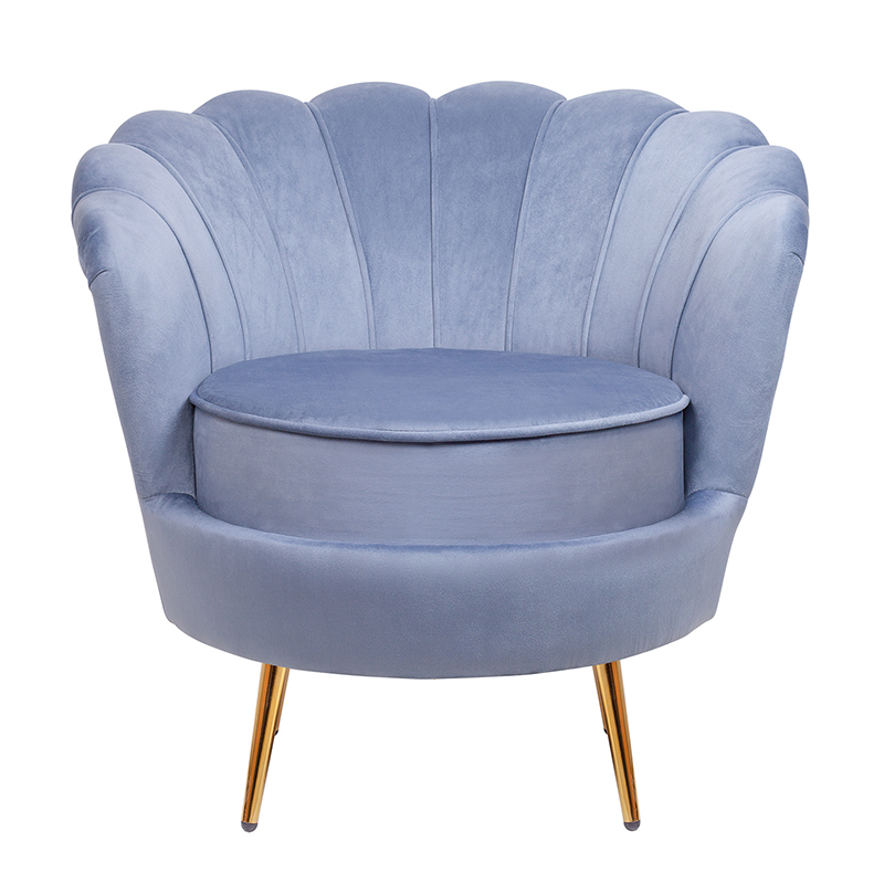 Кресло велюр синий Blue Flower Кресло велюр синий Blue Flower в Тюмени | Loft Concept