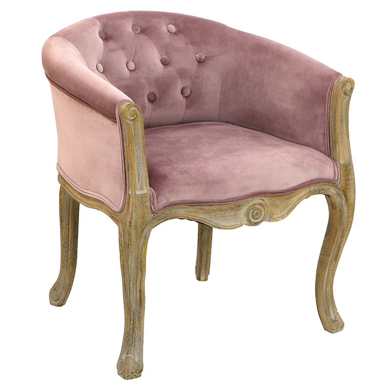 Кресло French Provence Armchair Roderic pink Розовый пастельный в Тюмени | Loft Concept 