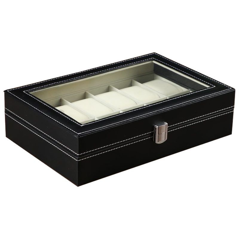 Шкатулка для часов Edgar Watch Box Черный Бежевый Шкатулка для часов Edgar Watch Box Черный Бежевый в Тюмени | Loft Concept
