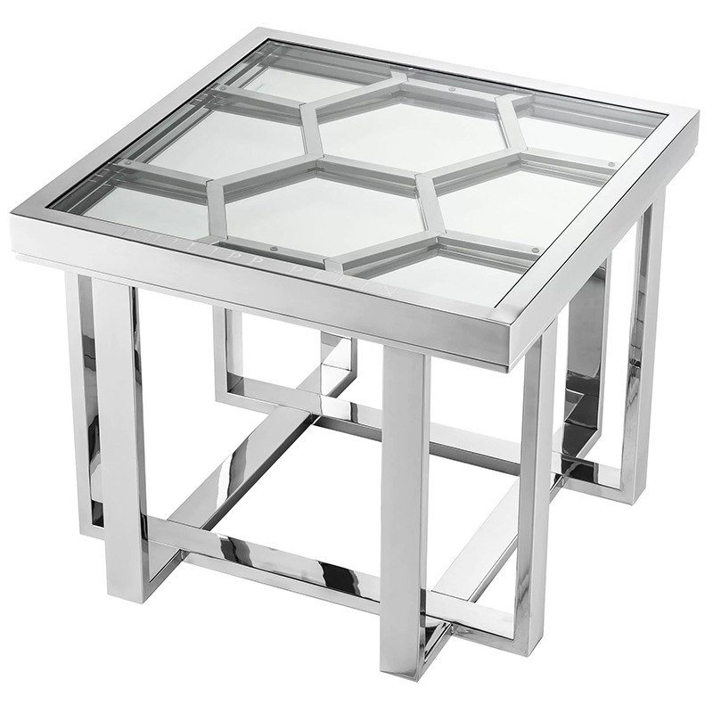 Приставной стол Philipp Plein Side Table Skeleton Chrome Хром Зеркало Прозрачное Стекло Приставной стол Philipp Plein Side Table Skeleton Chrome Хром Зеркало Прозрачное Стекло в Тюмени | Loft Concept