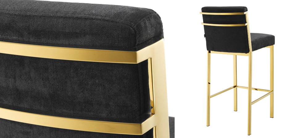 Барный стул Eichholtz Bar Stool Scott Gold Барный стул Eichholtz Bar Stool Scott Gold - Loft-Concept в Тюмени