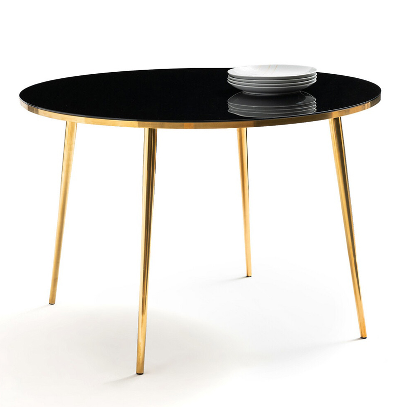 Обеденный стол Keoni Dinner Table Латунь Черный Обеденный стол Keoni Dinner Table Латунь Черный в Тюмени | Loft Concept