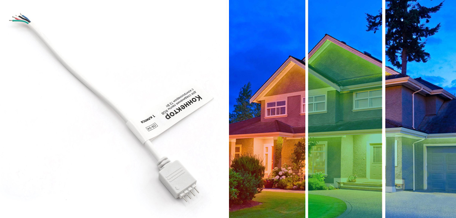 Комплект светодиодной влагозащищенной ленты 7,2W/m 30LED/m 3528SMD разноцветный 5M Комплект светодиодной влагозащищенной ленты 7,2W/m 30LED/m 3528SMD разноцветный 5M - Loft-Concept в Тюмени