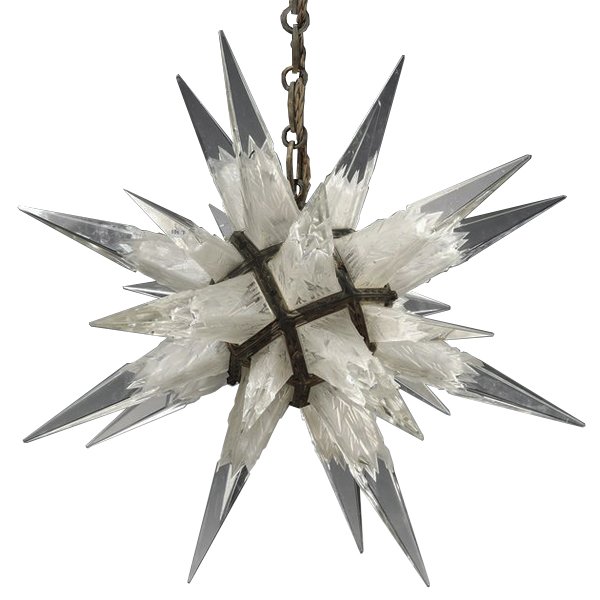 C. J. Weinstein Rock Сrystal Star Chandelier Темная бронза винтаж Прозрачный (Transparent) C. J. Weinstein Rock Сrystal Star Chandelier Темная бронза винтаж Прозрачный (Transparent) в Тюмени | Loft Concept