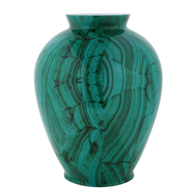 Ваза Malachite Vase barrel Малахит Ваза Malachite Vase barrel Малахит в Тюмени | Loft Concept
