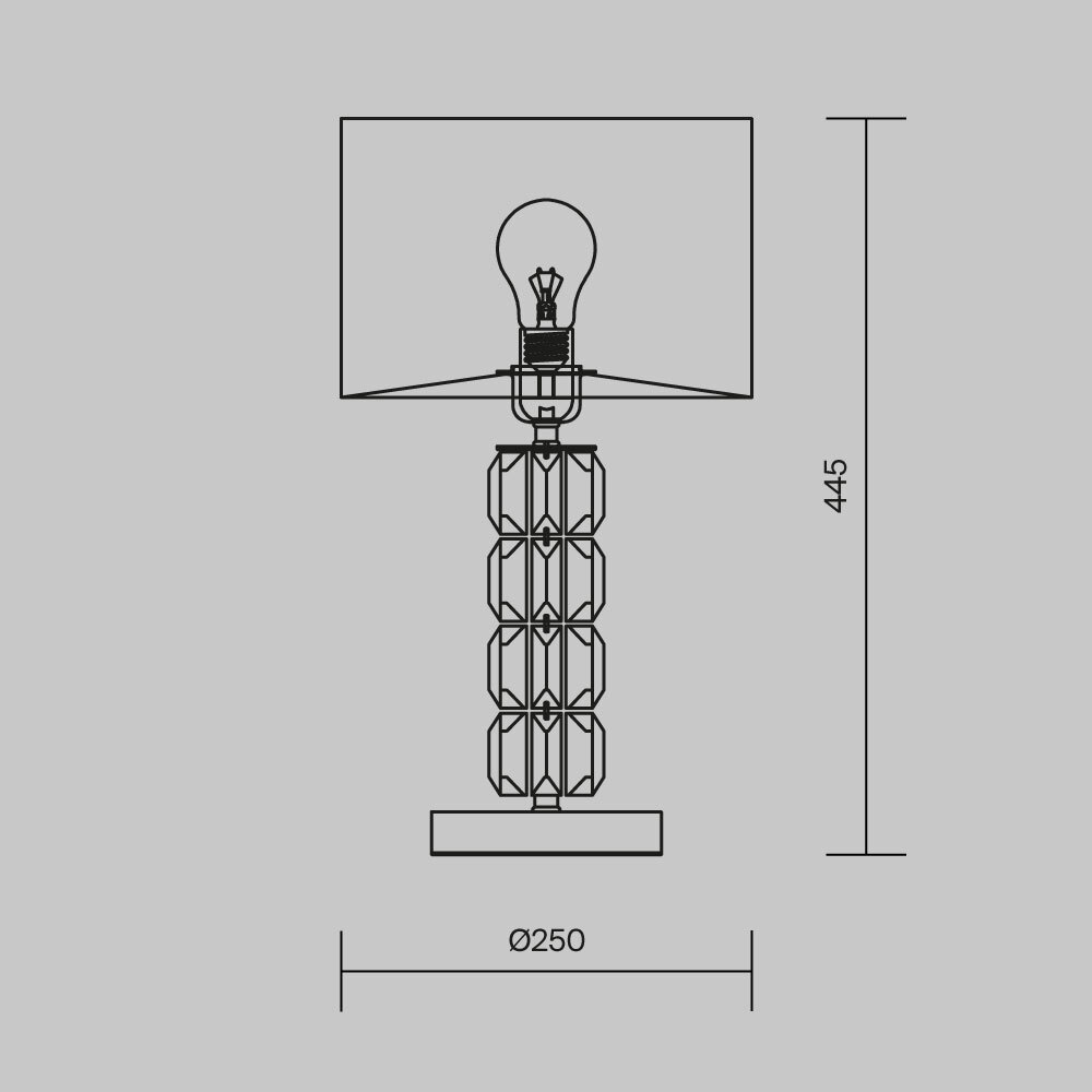 Настольная лампа Cut Stone Base в Тюмени