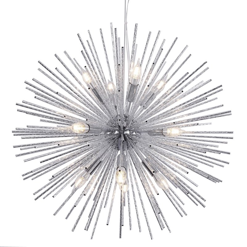 Люстра Sputnik Silver Chandelier Серебряный Люстра Sputnik Silver Chandelier Серебряный в Тюмени | Loft Concept