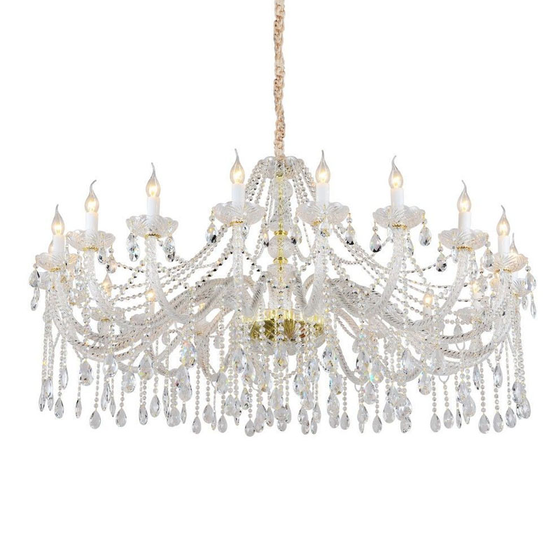 Хрустальная Люстра Crystal Feathers Золотая Золотой Хрустальная Люстра Crystal Feathers Золотая Золотой в Тюмени | Loft Concept