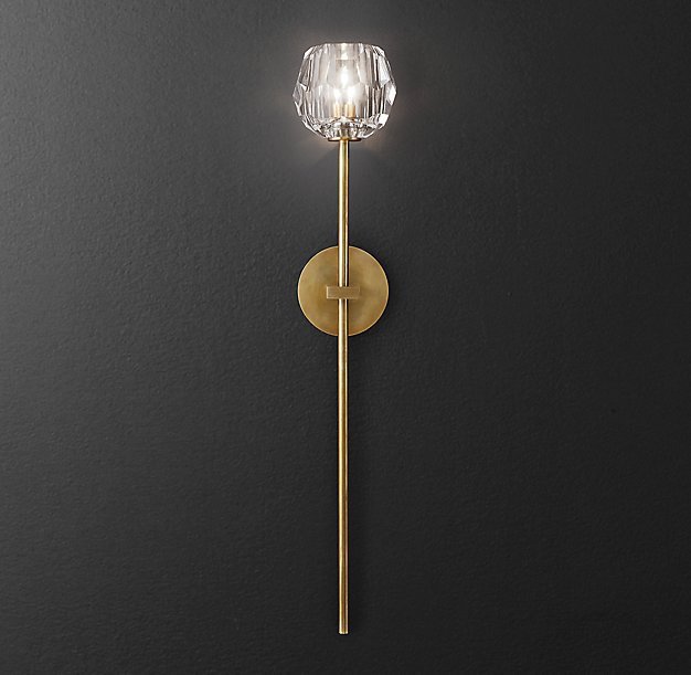 Бра RH Boule de Cristal Long Sconce Brass Латунь Бра RH Boule de Cristal Long Sconce Brass Латунь в Тюмени | Loft Concept