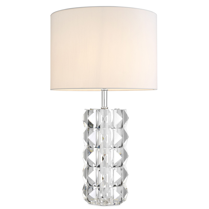 Настольная лампа Eichholtz Table Lamp Mistero Прозрачный Белый Никель Настольная лампа Eichholtz Table Lamp Mistero Прозрачный Белый Никель в Тюмени | Loft Concept