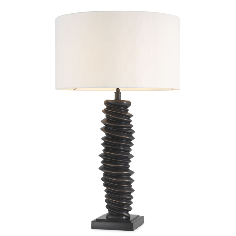 Настольная лампа Eichholtz Table Lamp Miro Темная бронза Черный Кремовый Настольная лампа Eichholtz Table Lamp Miro Темная бронза Черный Кремовый в Тюмени | Loft Concept