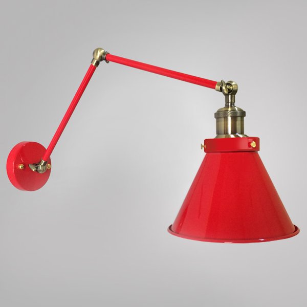 Бра Gloce Cone Shade Loft Industrial Red Бра Gloce Cone Shade Loft Industrial Red в Тюмени | Loft Concept