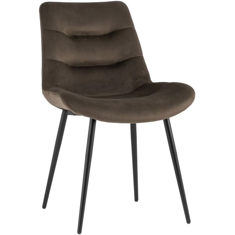 Стул Austin Chair Коричневый Велюр Коричневый Черный Стул Austin Chair Коричневый Велюр Коричневый Черный в Тюмени | Loft Concept