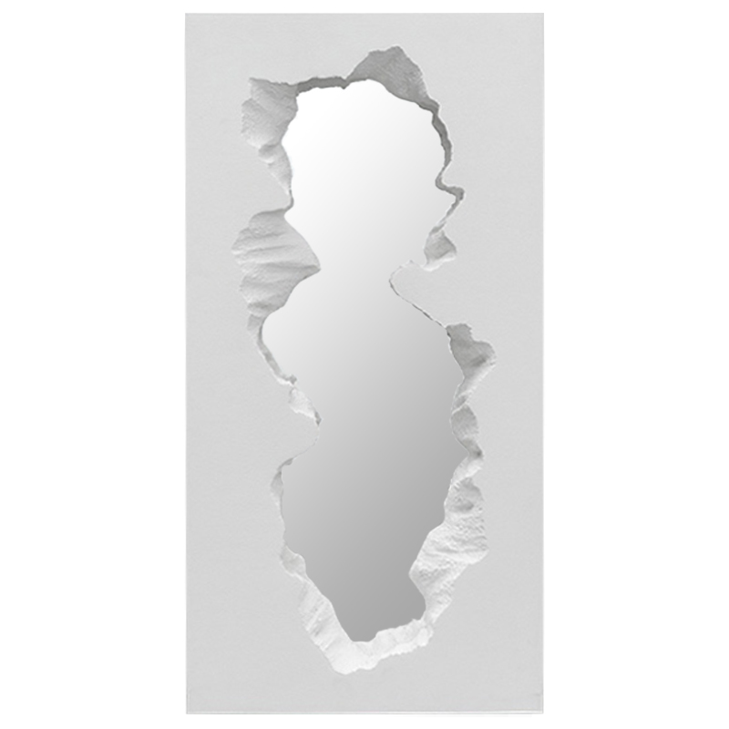 Зеркало Broken Stone Mirror Белый цвет Белый Зеркало Broken Stone Mirror Белый цвет Белый в Тюмени | Loft Concept