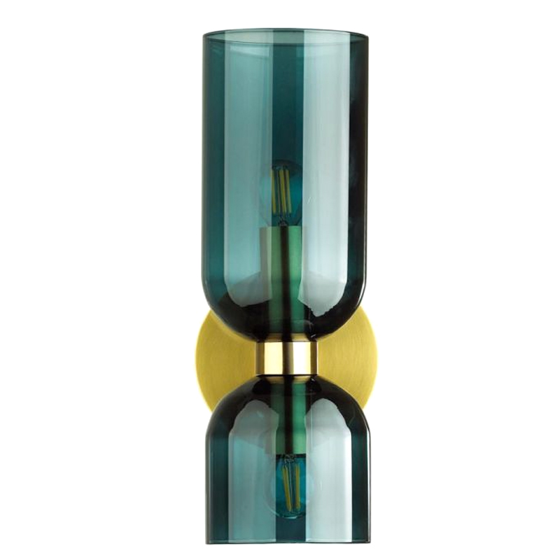 Бра Articolo Double Cup Синее Золотой Синий Бра Articolo Double Cup Синее Золотой Синий в Тюмени | Loft Concept