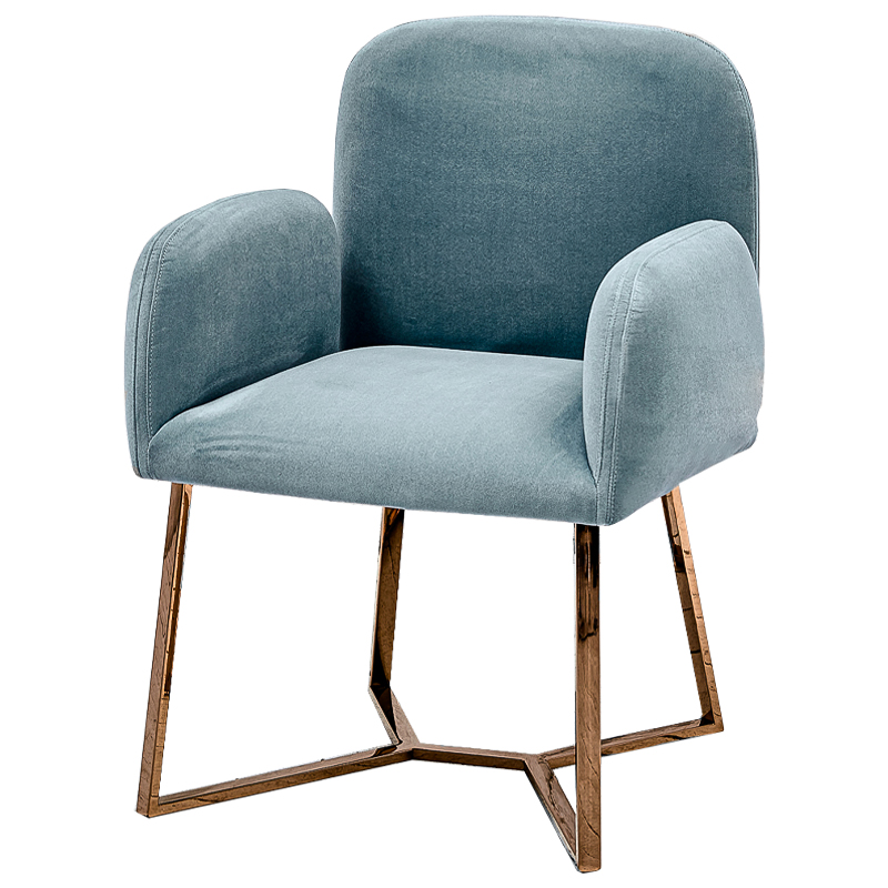 Стул Clifford Stool Pastel Blue Голубой пастельный Розовое золото Стул Clifford Stool Pastel Blue Голубой пастельный Розовое золото в Тюмени | Loft Concept