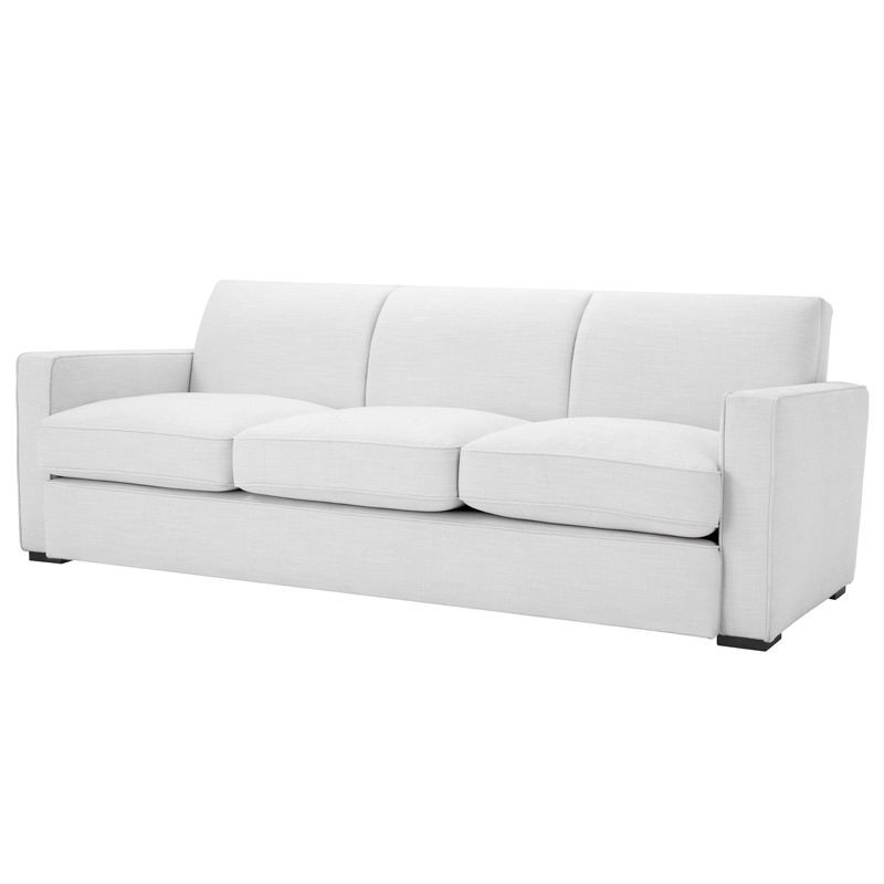 Диван Eichholtz Sofa Edmond white Белый Черный Диван Eichholtz Sofa Edmond white Белый Черный в Тюмени | Loft Concept