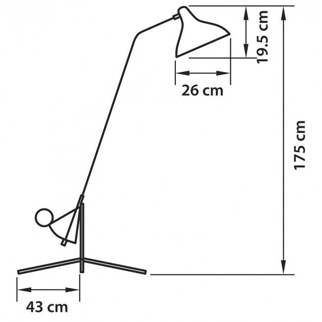 Торшер Lampara Tripod Floor Lamp Торшер Lampara Tripod Floor Lamp в Тюмени
