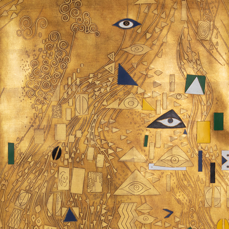 Обои ручная роспись Klimt Polished Gold bas relief gilded paper Обои ручная роспись Klimt Polished Gold bas relief gilded paper в Тюмени | Loft Concept