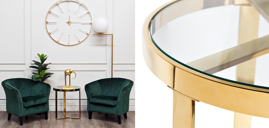 Приставной стол Neoclassic Tee Gold Приставной стол Neoclassic Tee Gold - Loft-Concept в Тюмени