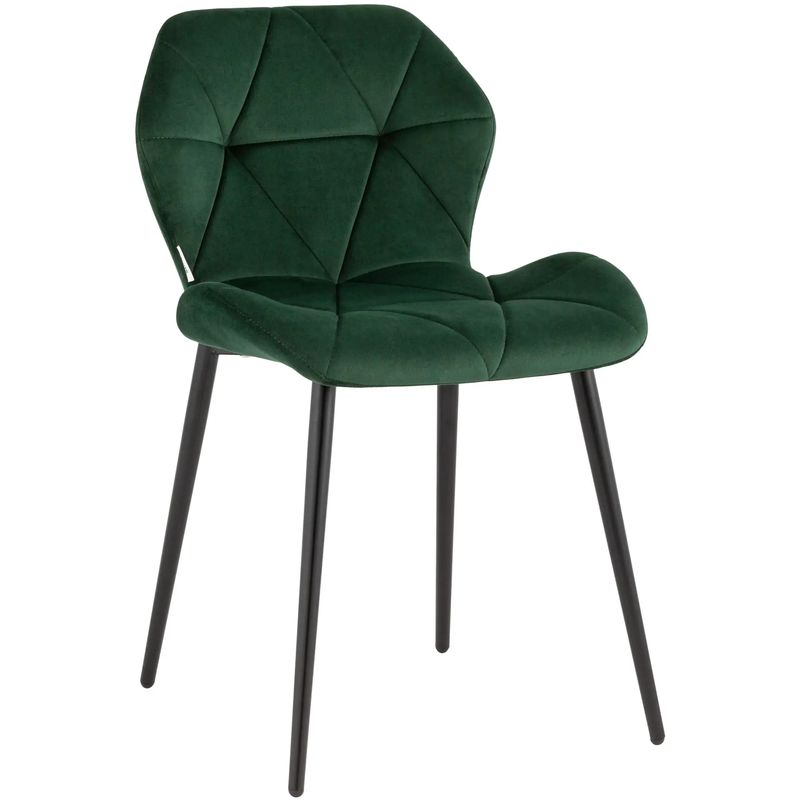 Стул Jeroen Chair II Зеленый Велюр Зеленый Черный Стул Jeroen Chair II Зеленый Велюр Зеленый Черный в Тюмени | Loft Concept