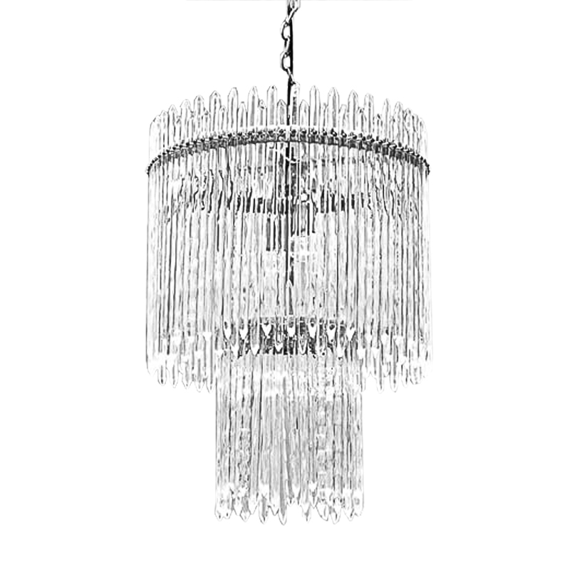 Люстра Icicles Chandeliers Хром Прозрачный Люстра Icicles Chandeliers Хром Прозрачный в Тюмени | Loft Concept