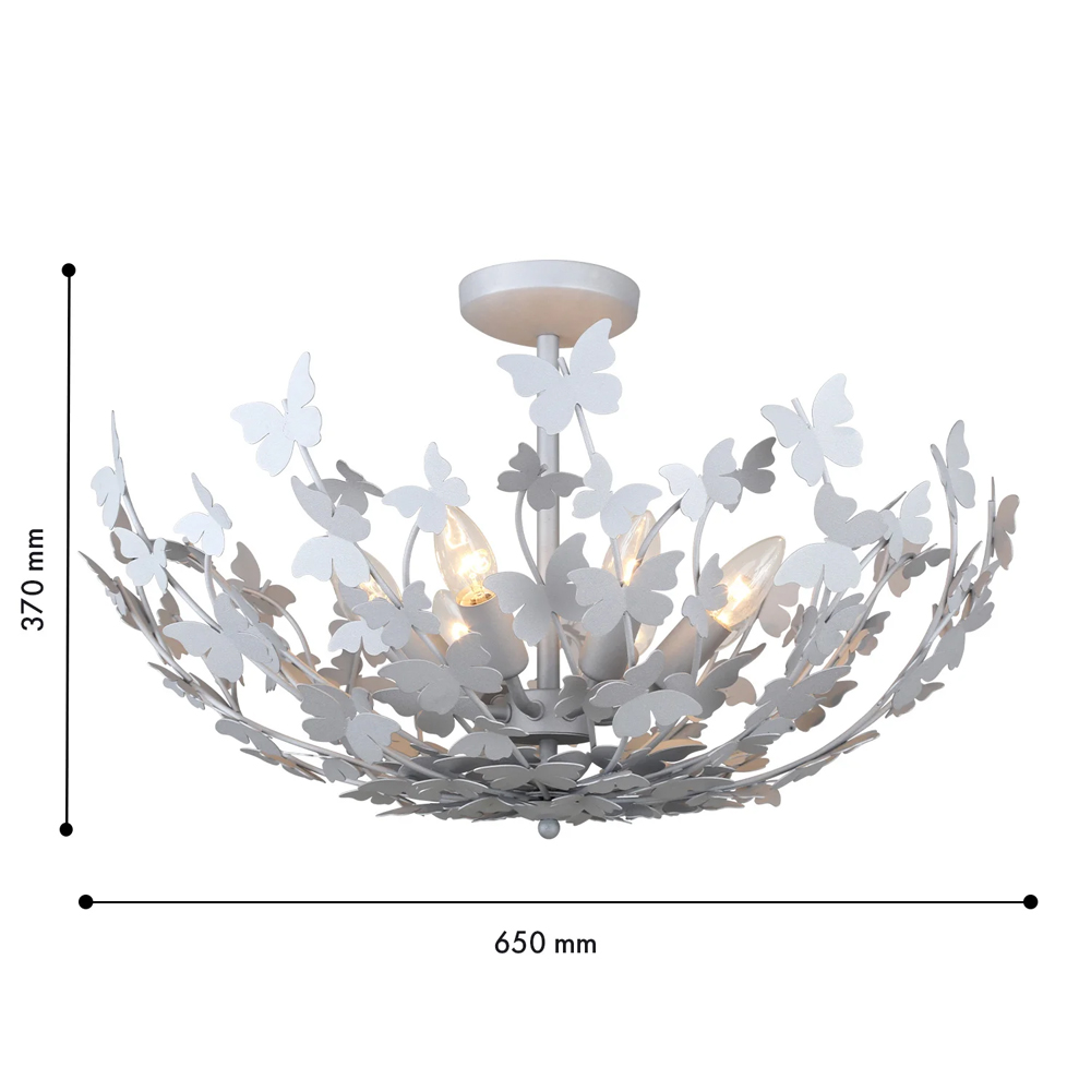 Потолочный светильник с абажуром оформленным в виде стаи бабочек Eternal Butterflies в Тюмени