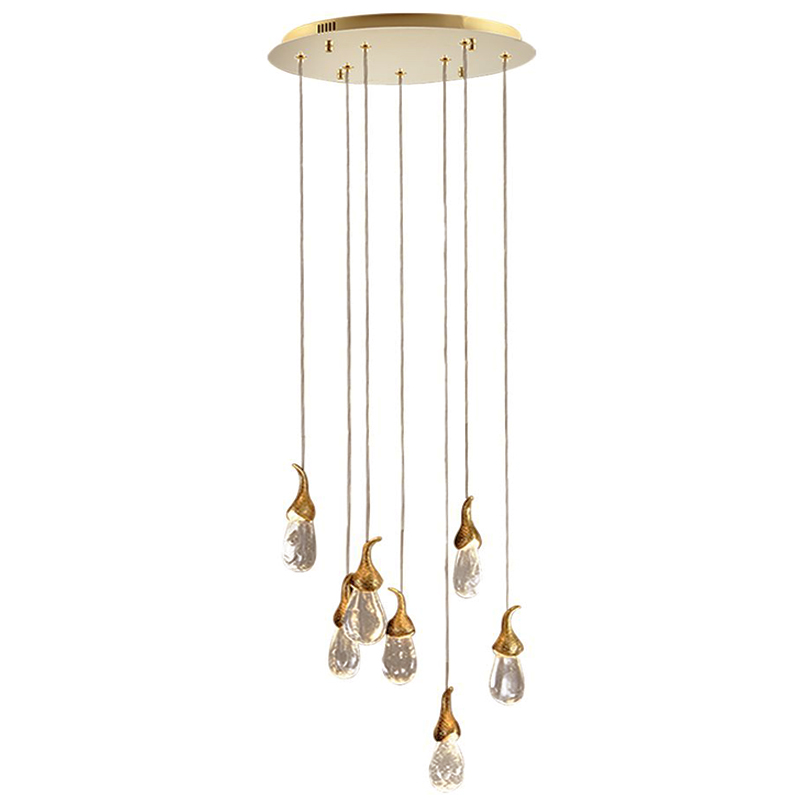 Люстра OCHRE Seed Cloud installation 7 плафонов Золотой Прозрачное Стекло Люстра OCHRE Seed Cloud installation 7 плафонов Золотой Прозрачное Стекло в Тюмени | Loft Concept