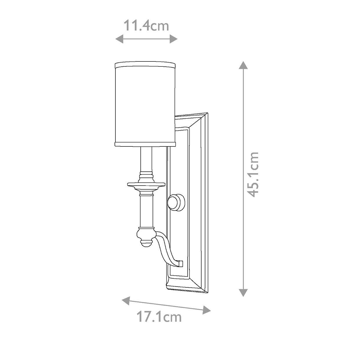 Бра с белым цилиндрическим абажуром в классическом стиле Hinkley в Тюмени