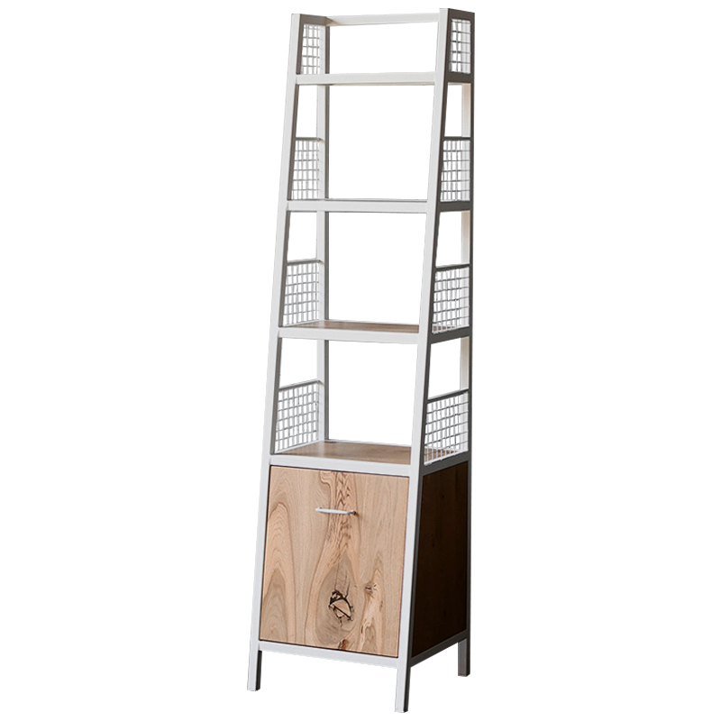 Стеллаж Bartlett Industrial Metal Rust Rack Белый Древесина Стеллаж Bartlett Industrial Metal Rust Rack Белый Древесина в Тюмени | Loft Concept