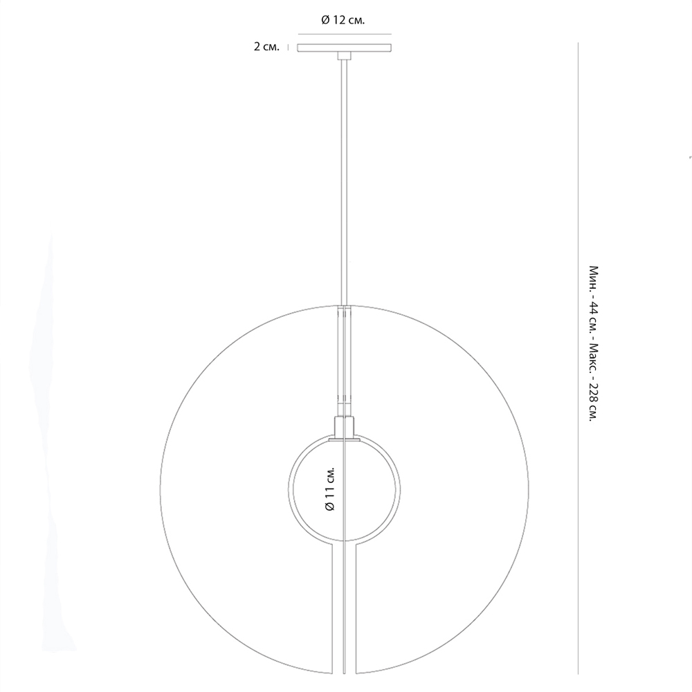 Подвесной светильник в форме золотых дисков Minimalist Lighting Fixture Подвесной светильник в форме золотых дисков Minimalist Lighting Fixture в Тюмени